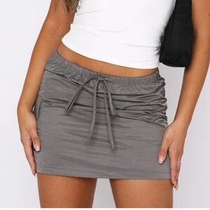 White Fox Cargo Mini Skirt
